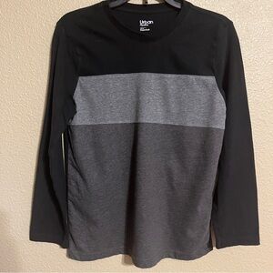 Urban Pipeline Big Boys M Black & Gray SuperSoft Long Sleeve Tee